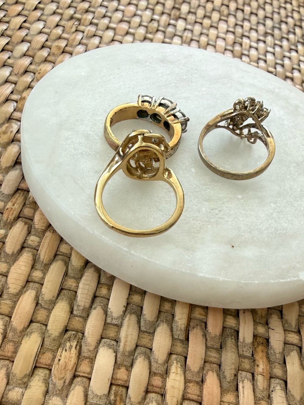 Vintage Estate Cocktail Rings - Stamped - Picture 5 of 10
